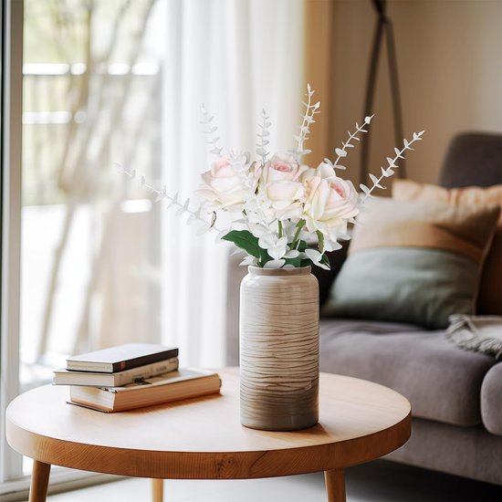 45 stuks kunstmatige eucalyptus takken, bladeren, eucalyptusbladeren, decoratie, eucalyptus, kunstplanten voor bloemstukken, huis, bruiloft, feest, tafel, centerpiece, decoratie, wit