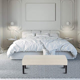Universele hoes voor eetkamerbank Elastische stoelhoezen Stretch Jacquard Eetbankhoes voor eetkamer Afneembare hoes voor eetkamerstoel Eetkamer(Beige)