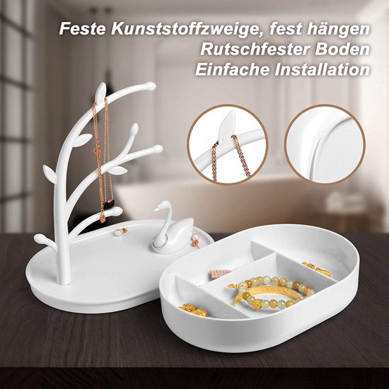 LeCou Sieradendoos Dames Sieradenstandaard Oorbellen Sieradendoosje Sieradenhouder Sieradendoos Sieradenboom voor ringen Oorbellen Ketting Horloge Geschenken Meisjes