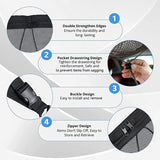 HWTONG Dubbellaags bagagenet, autodeken, dak, bagagenet voor de meeste voertuigtypen