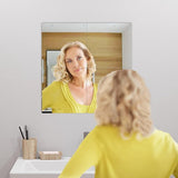 8 stuks zelfklevende tegelspiegels 20 x 20 cm, zelfklevende spiegeltegels spiegel van acryl decoratieve spiegel wanddecoratie (rechte hoek)