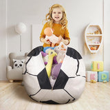 opbergzak voor speelgoed, gestreepte zitzak, opbergtas.