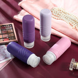 Siliconen reisflessenset 90 ml, set van 4 reisflessen om te vullen, lekvrij, cosmetische flessen voor het vullen van reizen, container, BPA-vrij, FDA-goedgekeurd, voor het vullen van douchegellotion