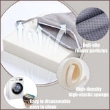 Bankkussen, comfortabel, wasbaar, antislip, voor tuinbank, schommel, terras, eettafel, bank, binnen, vele kleuren en maten, 80 x 30 x 5 cm, grijs