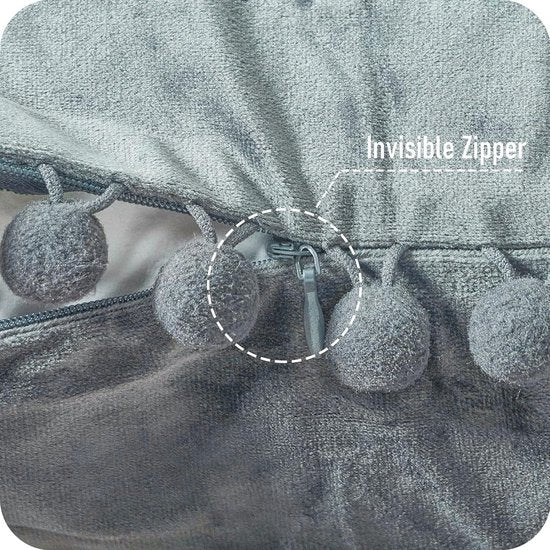 Fluwelen kussenslopen met pompons, effen, decoratief, hoofdkussen, zitkussen, voor de bank, slaapkamer, kantoor, auto. Fluwelen kussenslopen met pompons, effen, decoratief, hoofdkussen, zitkussen, voor de bank, slaapkamer, kantoor, auto.