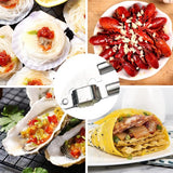 Knoflookpers, knoflooksnijder van roestvrij staal, 20 cm knoflookpers, praktische keukenhulp, vaatwasmachinebestendig, comfortabel en gemakkelijk te reinigen, sterk en robuust.