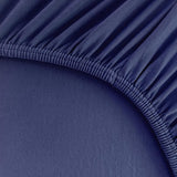 Hoeslaken voor matrassen van 20-40 cm, 200 x 220-240 tot 220 x 220-240 cm, Oeko-Tex, katoen met 5% elastaan, premium hoeslaken voor boxspringbed, in blauwe bessen
