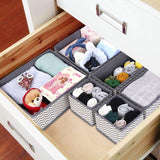 Opbergdoos, 10 stuks, opvouwbaar, organizer voor goederen, sokken en zee voor in lade, doos, bord