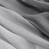 Ombre-gordijnen met oogjes kleurverloop voile pure gradiëntgordijnen set van 2 voor slaapkamer en woonkamer lusgordijnen met striksluitingen 225 x 140 cm (h x b) grijs