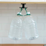 2-delig haakrek voor keukengerei, 360° draaibaar, hangende organizer, ophangrek voor bevestiging zonder boren, rek voor keuken/badkamer