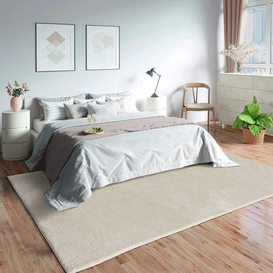 Olivia" Carpet, woonkamer, laagpolig, 60x110 cm, beige Olivia" Tapijt, woonkamer, laagpolig, 60x110 cm, beige