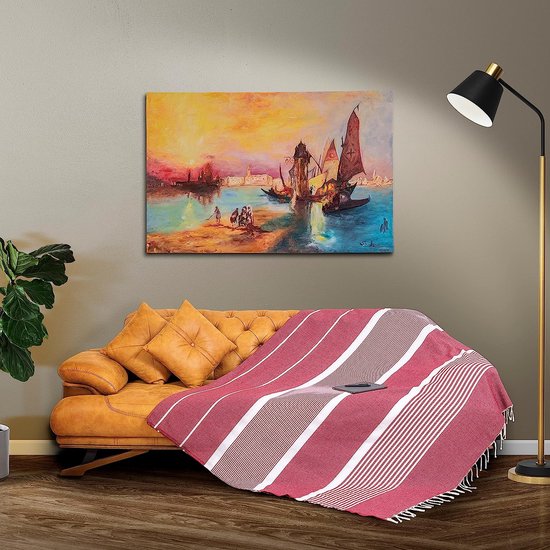 Bankovertrek, bankdeken, 200 x 300 cm, sprei, veelzijdige decoratieve deken voor sprei, bank, in bordeaux