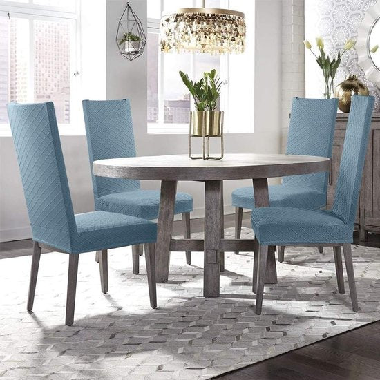 Universele stoelhoezen: geschikt voor de meeste stoelmaten, rughoogte (60-65 cm); zitlengte (45-55 cm); zitbreedte (41-51 cm) 6