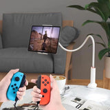 tablethouder, tablethouder - flexibele verstelbare arm in bed voor iPad/mobiele telefoon/Switch/Galaxy Tabs/Kindle Fire HD etc. en andere 4,7-10,6 inch apparaten 98cm totale lengte (wit)