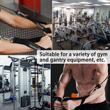 Set van 2 handgrepen voor weerstandsbanden, kabeltrekhandvat met enkele handgreep, siliconen handgrepen met karabijnhaak, ideaal voor training, kabeltrek of krachttoren fitnessbanden expanderbanden