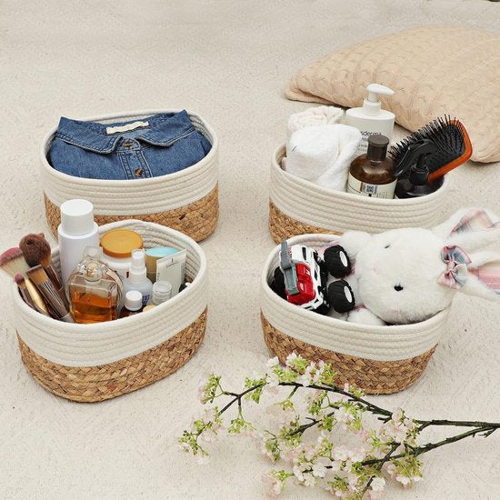 Opberger crèmewit Katoen