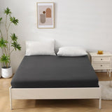 Hoeslaken 160 x 200 cm, 100% gewassen katoenen laken, hoeslaken, ademend, jersey met linnenachtige grip, Öko-Tex gecertificeerd