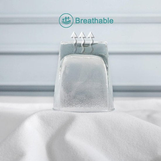 Matrasbeschermer, waterdichte, ondoorlaatbare matrastopper, van katoen; met Öko-Tex®-keurmerk, 60 x 120 cm.