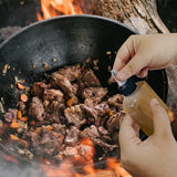 4-pack kleine campingoliedispenserflessen, 100 ml lekvrije knijpkruidenfles met schroefdop, doseerflessen voor buiten voor olie, soja, saus, azijn, 4 stuks