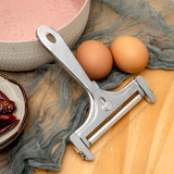 Handmatige kaasschaaf, 4 reservedraden, kaassnijder, kaassnijder, rollen, instelbare dikte