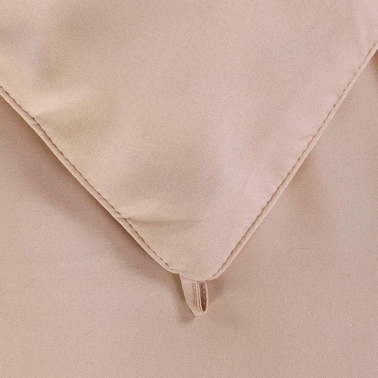 Dekbed 200 x 200 cm, zomerdekbed 200 GSM vulling, microvezeldekbed (beige)