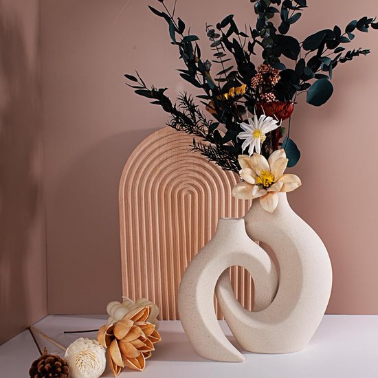 Onze bloemenvaas is gemaakt van hoogwaardig keramiek