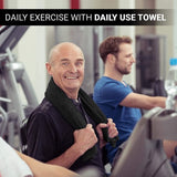 Sweet Needle - Handdoekenset, zwart - 2 badhanddoeken, 2 handdoeken en 2 washandjes, dagelijks gebruik 500 GSM ringgesponnen, 100% katoen, zeer absorberend voor badkamer, douche en cadeau (Pack van 6)