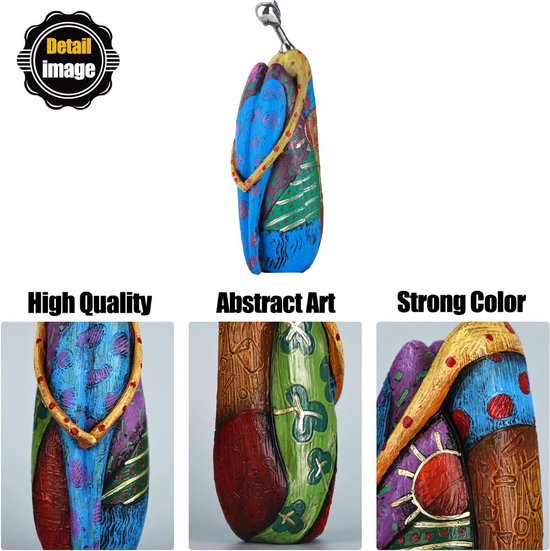 Beelden en sculpturen abstracte yoga kunst vrouw, creatief full-colour olieverfschilderij kunst vrouw standbeeld, moderne woonkamer veranda centerpieces boekenplank ingangen desktop decor ambachten (stijl A)