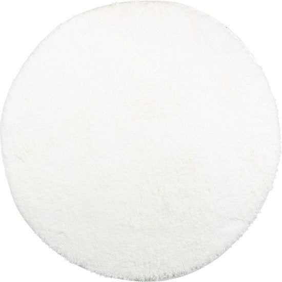 Brandsseller Badmat Ø 60 cm badmat rond Wit