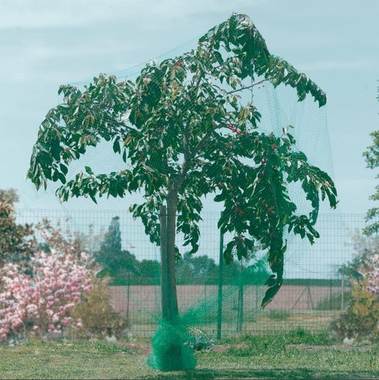 Vogelbeschermingsnet, Vogelnet, Vijvernet, Tuinnet, Zwembadnet voor tuin, balkon of vijver, kersenboom, robuust, UV-bestendig, maaswijdte 17 mm