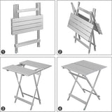 Campingtafel,50,5 x 47 x 59,5 cm (b x h x d)