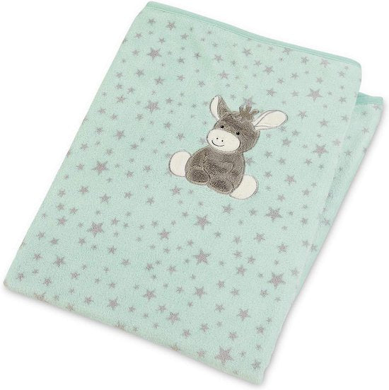 Pluche deken leeftijd: Voor baby's vanaf de geboorte, 75 x 100 cm, turquoise/meerkleurig