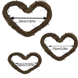 Krans,hartvormige rotanring is met de hand gemaakt van rotanmateriaal