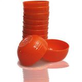 Nacho Dipschaaltjes tapasschalen design look | Nacho dipschaal dipschaal dipschaaltjes voor sushi-sojasauzen | snackschaal dipschaal voor stokjes tapas kom sausschaal | 10 x oranje