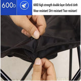 Campingklapstoel, campingstoel, high-performance gazonstoel met koeltassenondersteuning, 150 kg, stalen frame, inklapbare vissersstoel (zwart)