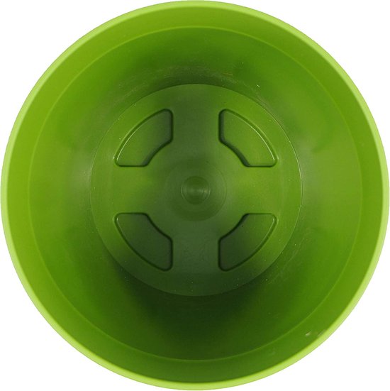 Set van 3 verschillende kleuren en patronen van 15 cm, kunststof bloempotten voor binnen en buiten, veelkleurig4.6 van 5 sterren