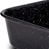 Bakplaat Diepe bakplaat met granieten coating Nature voor het bakken van vleeskoekjes 40 x 28 x 7 cm 6 L