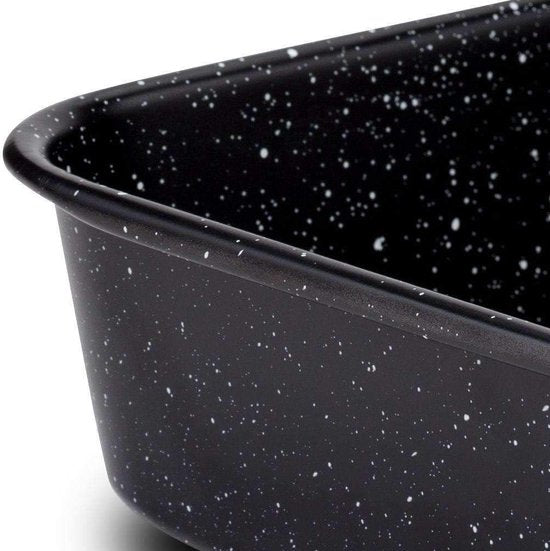 Bakplaat Diepe bakplaat met granieten coating Nature voor het bakken van vleeskoekjes 40 x 28 x 7 cm 6 L