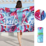 microvezel strandlaken - strandlaken groot 160x80cm -strandhanddoeken zandvrij - sneldrogende en lichte strandhanddoeken. Geschikt voor camping, sportschool, strand.