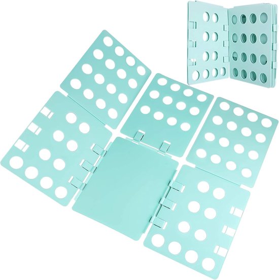 Kledingvouwplank, kledingmap, wasvouwplank, overhemdenmap, T-shirtvouwhulp, kleding voor volwassenen, broeken, wasgoed-T-shirtorganizer, Nordic Green