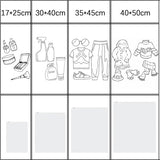 Ritszak, herbruikbaar, 30 stuks, 17 x 25 cm, ritssluiting, reistas, waterdicht, frost ritssluiting, plastic zak, opbergzak voor kleding, ondergoed, handdoek, schoenen, cosmetica