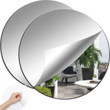 Spiegel Muurstickers Acryl, 2 Stukken 3D Spiegel Muursticker Zelfklevende DIY Behang Spiegel Muursticker Spiegel Tegels Kunst Decoratie Behang,30 * 30cm,voor Thuis Woonkamer(Zilver)