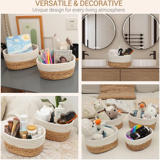 Opberger crèmewit Katoen