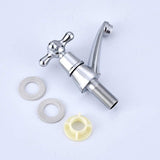 Moderne Enkele Koudwaterkraan Wastafel, Accessoires Chrome Afwerking Kraan Wastafel Kraan Chroom, voor Thuis Badkamer Wastafel Keuken Wastafel Met 2 Stuks Filter