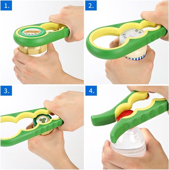 Jar Opener en Pull Can Opener Kit voor het openen van hardnekkige deksels Zwakke handen, ouderen, artritis en vrouwen