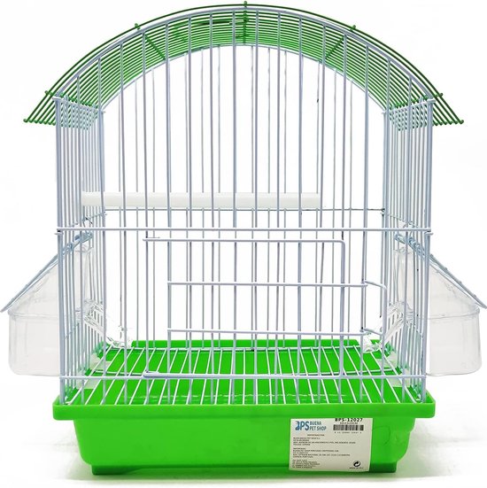 Kleine Parkiet Kanarie Vogelkooi Metaal Groot Met Voeder Drinkbak Willekeurige Kleur BPS-12027