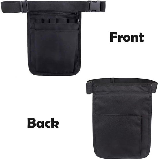 Gereedschapstas met riem, verpleegstertas, verstelbare gereedschapsriem, tas, verpleegstertas, multifunctionele gereedschapstas, riemtas, werk voor dames en heren (25 x 18 cm)