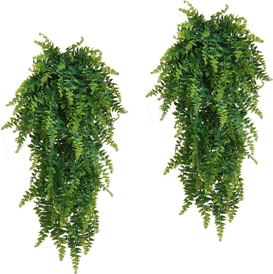Kunstmatige hangplant, nepklimop, hangende slingers voor bruiloft, tuin, wanddecoratie, hangmanden, bruiloftsslinger (2 stuks)
