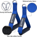 2 stuks handgrepen voor weerstandsbanden, eenhandsgreep, kabeltrekgreep, siliconen handgrepen met karabijnhaak, ideaal voor workout amen, kabel of krachttoren, fitnessbanden, expanderbanden