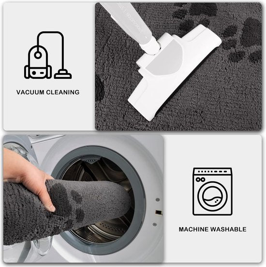 Deurmat, machinewasbaar, antislip, entreemat, schoonloopmat, vuilvangmat, hondenmat, super absorberende vloermat voor modderige, natte poten en schoenen